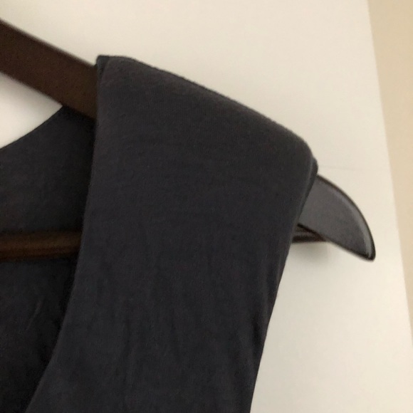 SHOULDER PAD DRAPPED DRESS - Picture 3 of 8